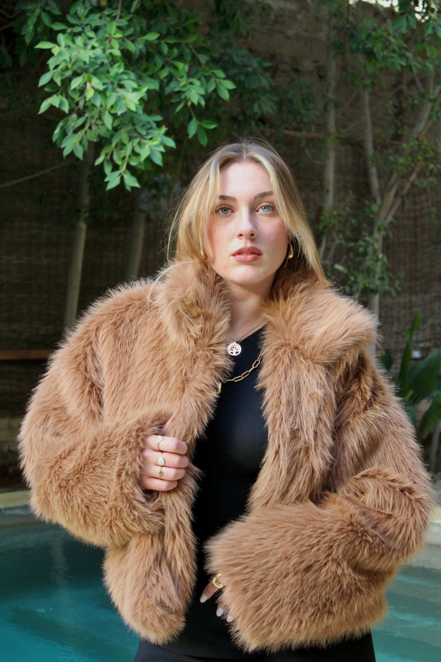 MARQUISE TAUPE FUR JACKET