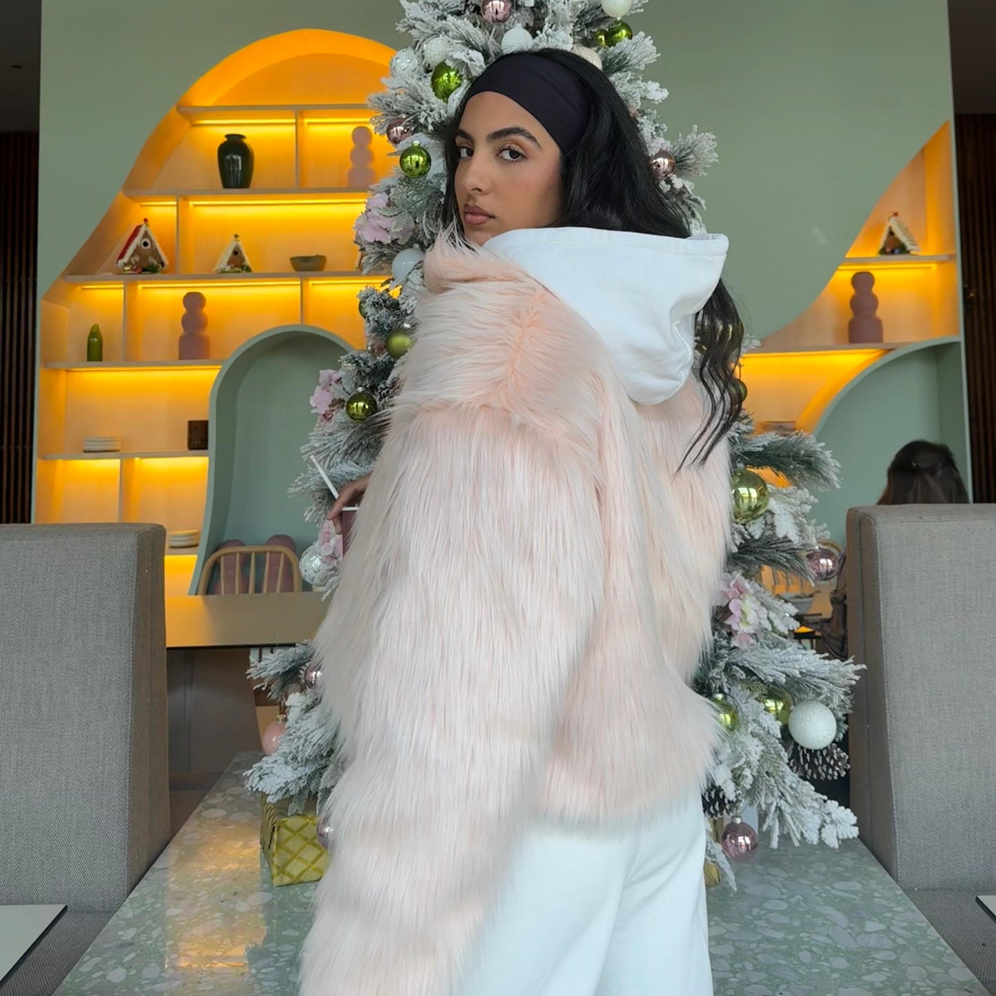 MARQUISE PINK FUR JACKET